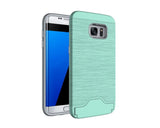 Protective Rubber Body Case With Secret Card Storage For Galaxy S7 and S8