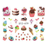 Summer Desserts | 15 Colors To Choose From | Nail Art Decals