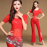 3 Pieces Belly Dancing Practice Wear Set